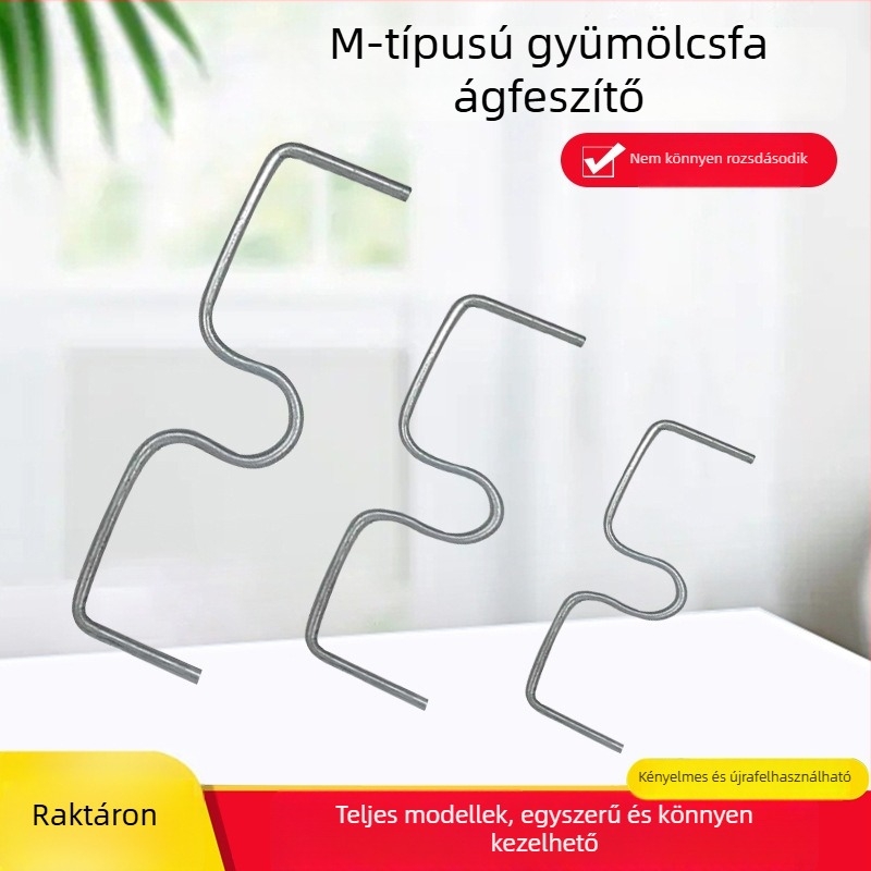 M-alakú ágkihúzó gyümölcsfákhoz, ágak formázó készülék, ágszög-fixáló univerzális eszköz alma- és meggyfákhoz