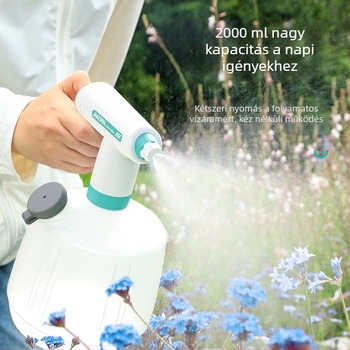 Műanyag öntözőkanna – permetező funkcióval, otthoni használatra