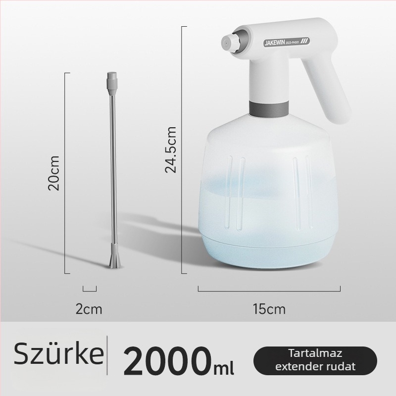 Műanyag öntözőkanna – permetező funkcióval, otthoni használatra