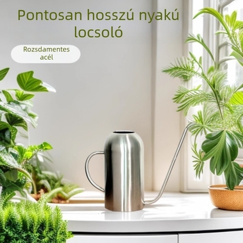 Rozsdamentes acél öntöző kanna hosszú csővel, állítható sugárzás, fix fúvóka, márka Elex
