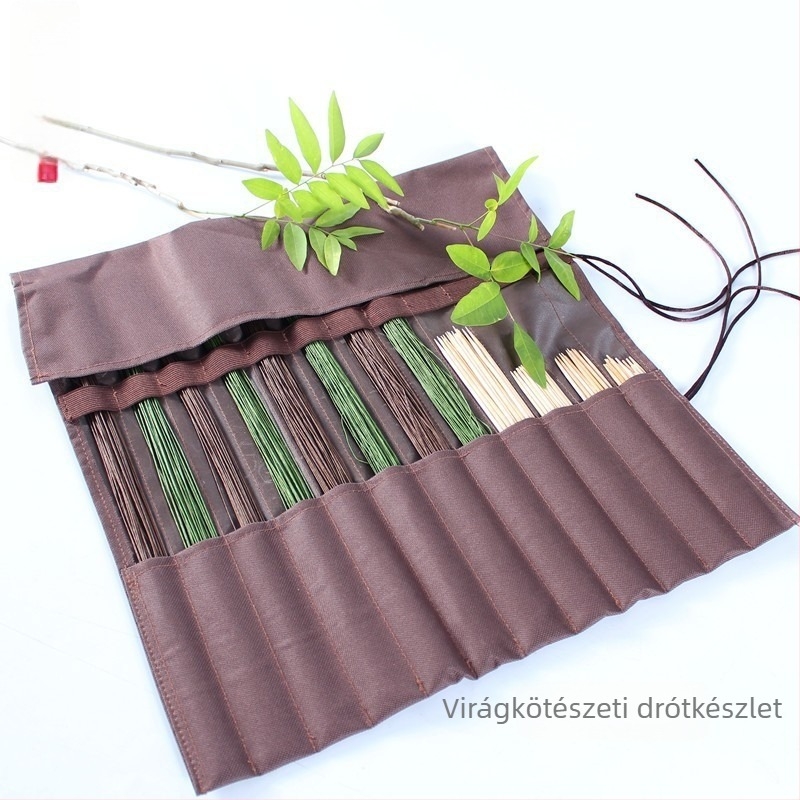 Virágdíszítéshez vasdrót — eszköz a tekeréshez és kötésekhez, 20#–26#, bambusz rúd