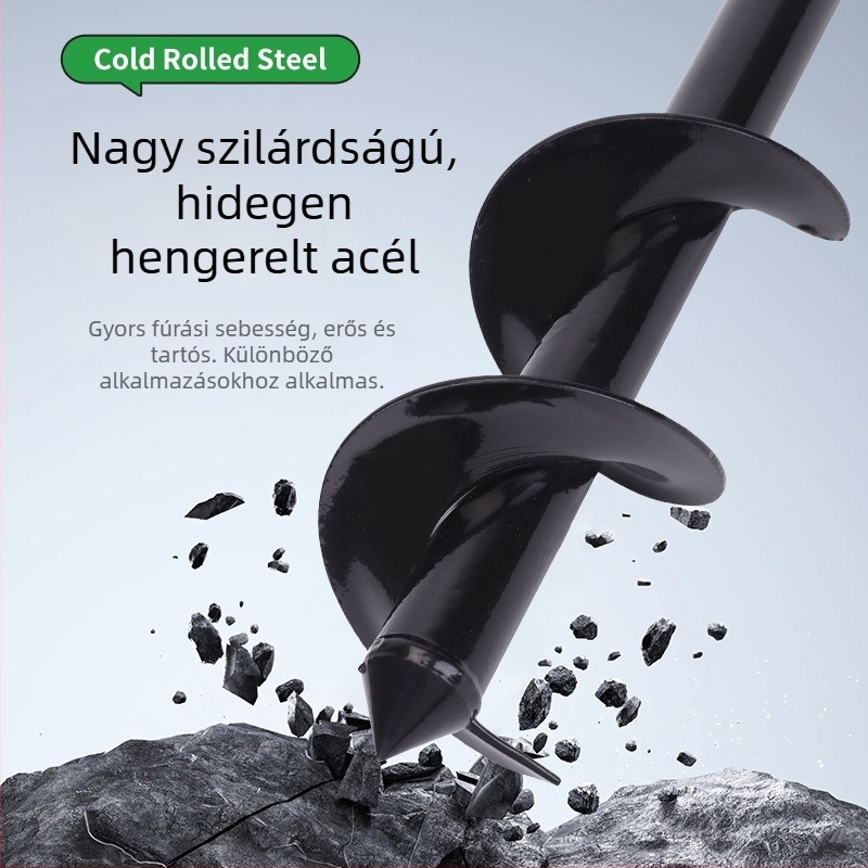 Spirál talajfúró készlet és földfúró gép lyukak fúrására – kerthez és építéséhez
