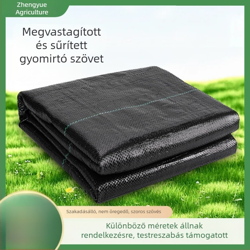 Gyommentesítő szövet gyümölcsfákhoz, tartós talajtakaró és gyomvédő fólia