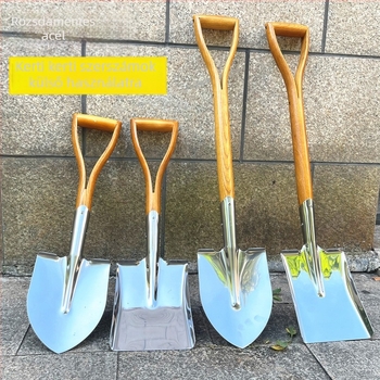 GRANPA BD-SS506 Kertészlapát - fa nyél, rozsdamentes acél penge