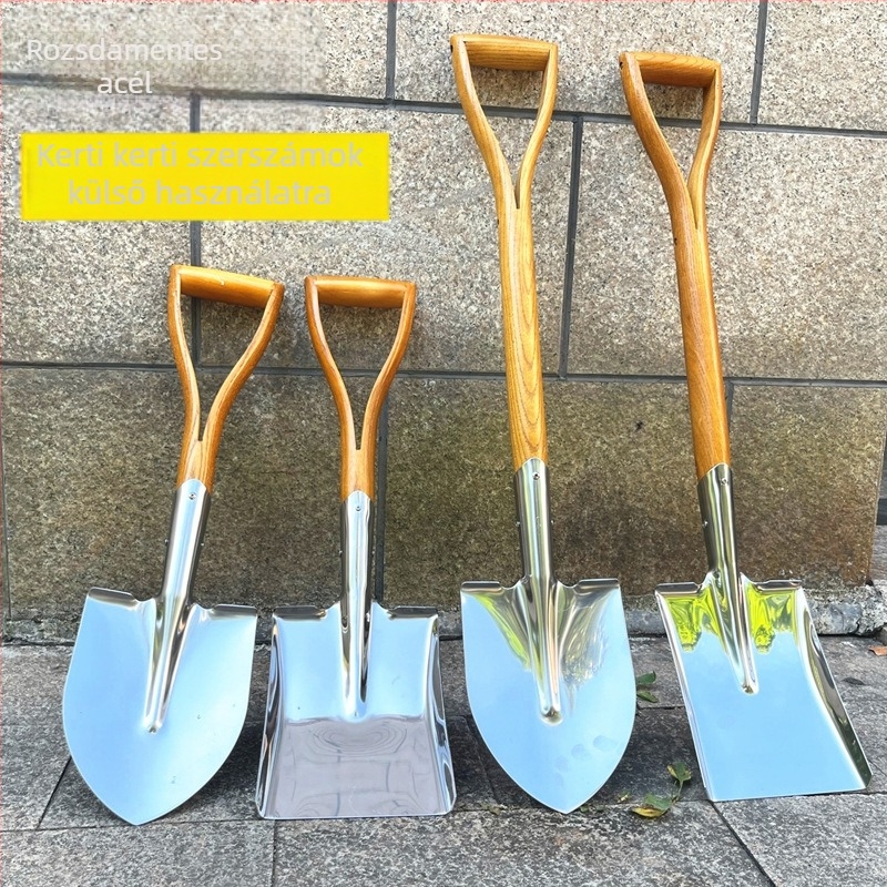 GRANPA BD-SS506 Kertészlapát - fa nyél, rozsdamentes acél penge