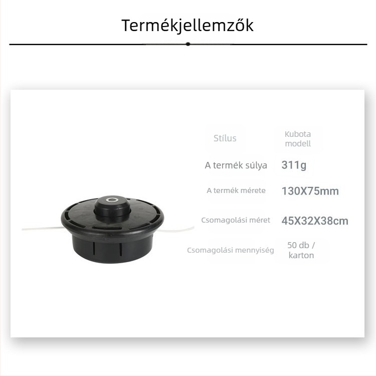 Nylon fej fűnyíróhoz és Sövénytörőhöz – Fangzhou