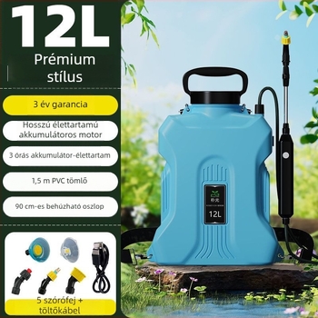 Elektromos hátizsákos permetező, háromrészes készlet, műanyag test, Pu guang