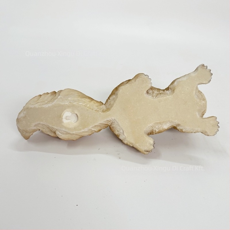 Műgyanta mókus medál, mini táj dekoráció kerthez és udvarra