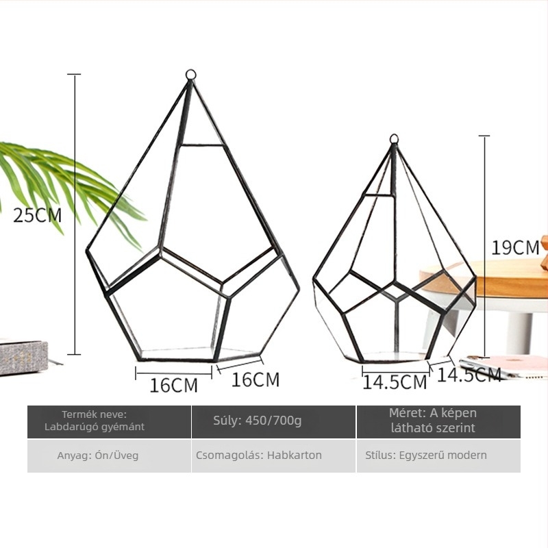 Xinkaiyi Üveg Terrárium – Float üveg, Geometriai forma, Forrasztás, Logó nyomtatás lehetséges