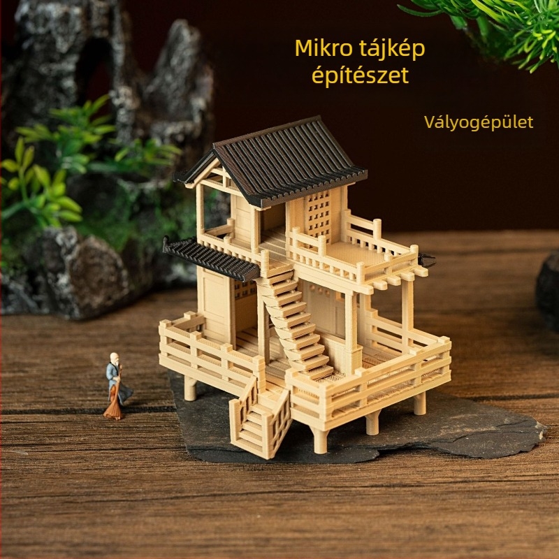 3D-nyomtatott kiegészítők tájépítéshez, bonsaihoz, sziklakerthez, pavilonokhoz, ősi épületekhez és kínai stílusú udvarokhoz