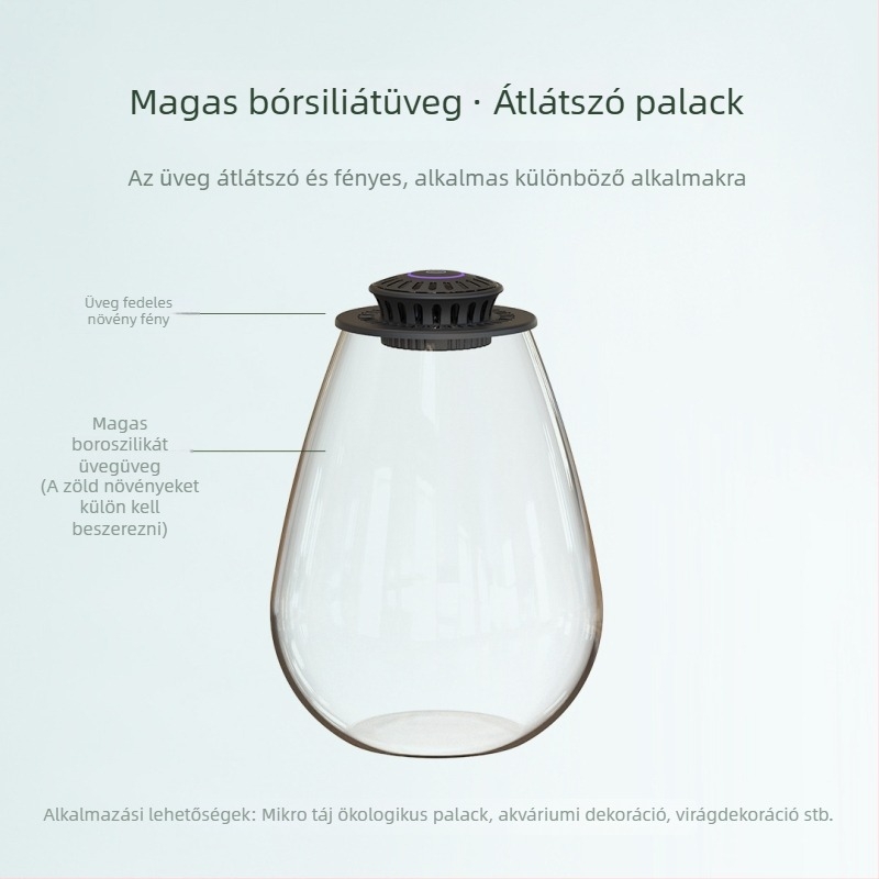 Fanong Növénylámpa Készlet Vízcsepp Formájú Boroszilikát Üvegből