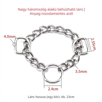Rozsdamentes acél kutya nyakörv kiegészítők, teleszkópos gyűrű és lánc, Hinko márka, 200 darabos csomag