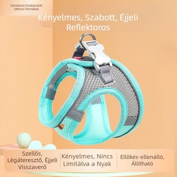 Állati hám vest-stílusú, kültéri használatra | Anti-escape | Poliészter