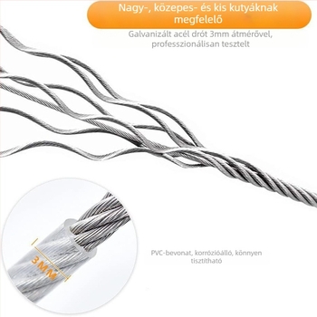 Chengxing fém kutyapóráz – nem húzható vissza, 100 db/doboz