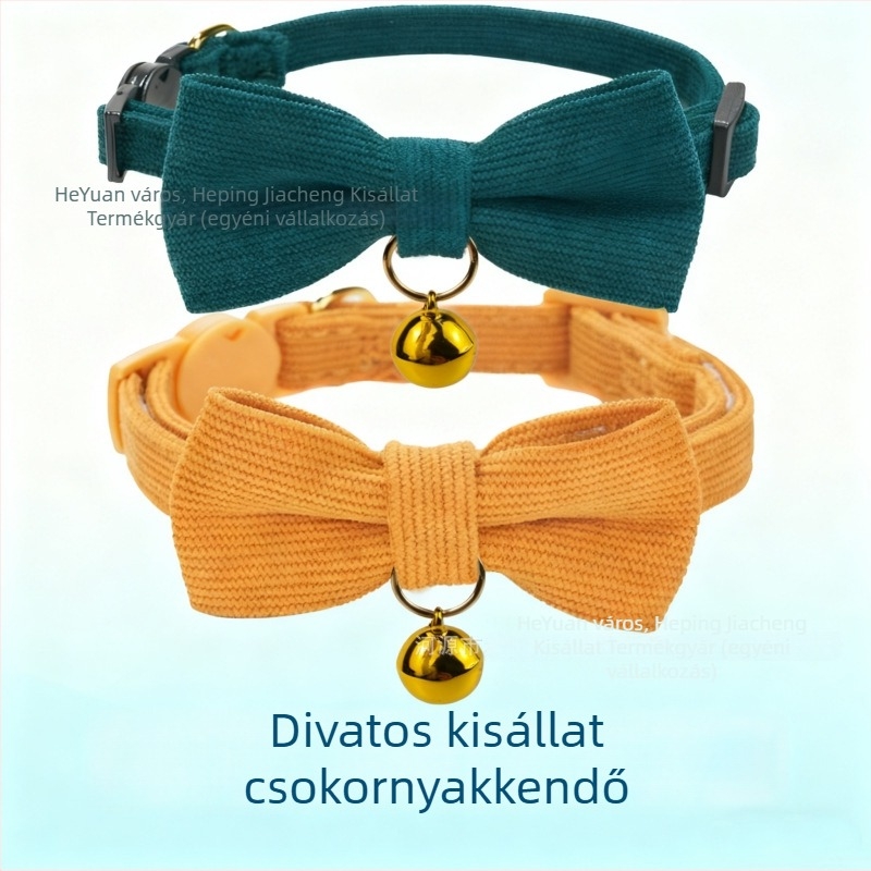 Macska nyakörv masnival — velúr, puha tapintású, INS stílus, univerzális illeszkedés