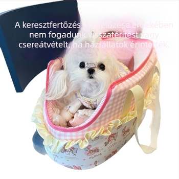 Háziállat-táska selyem virágmintás anyagból, mintázat 69850, márka Zhaoxin