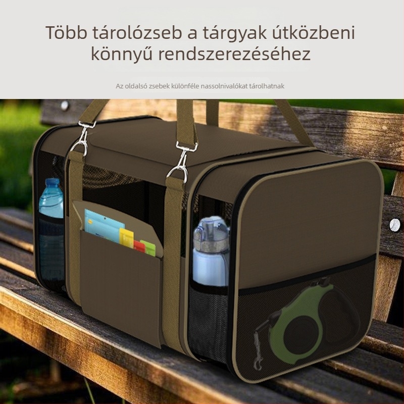 Összecsukható macska hátizsák – hordozható, nagy kapacitású