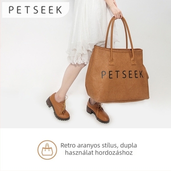 Bőr macska- és kis kutya táska — hordozható crossbody táska, lélegző