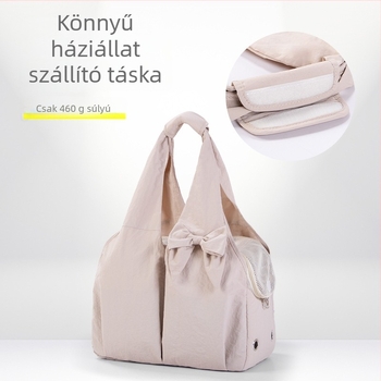 Háziállatok számára hátizsák, puha textil, egyszínű mintázat