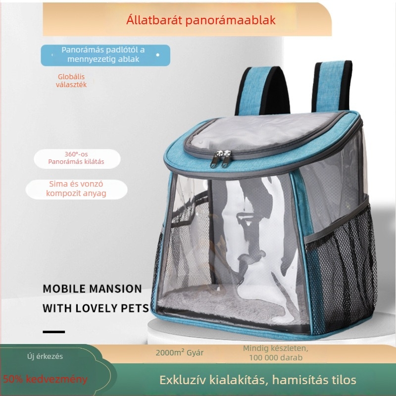 Állat számára való hátizsák űrkapszula dizájnnal, poliészter, kapacitás 15, kétoldali vállpánt