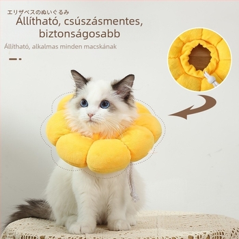 Elizabeth-korong macskáknak és kutyáknak, pamut anyag, univerzális illeszkedés, egész éves használat, lezser stílus