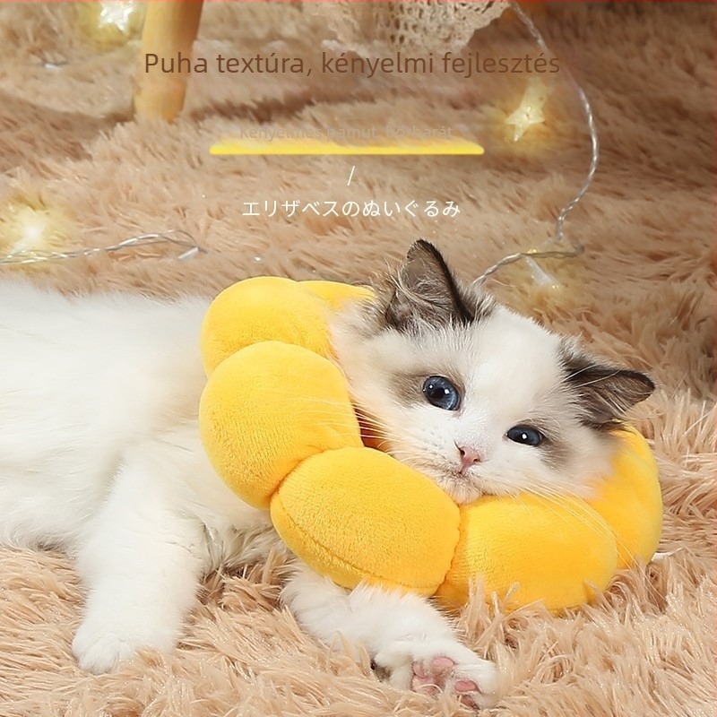 Elizabeth-korong macskáknak és kutyáknak, pamut anyag, univerzális illeszkedés, egész éves használat, lezser stílus