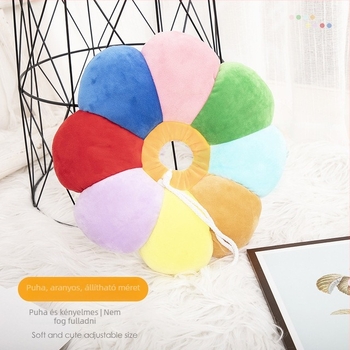 Elizabethán gallér állatoknak - napraforgó minta, puha PP pamut, karikatúra stílus, anti nyalogatás, márka Aite Chong