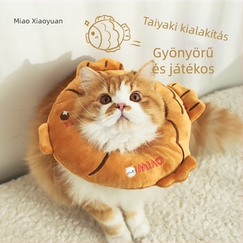 Állat Elizabethán gallér karikatúra mintával, plüss és PP pamut anyagból, univerzális illeszkedés, mindennapi stílus, egész évben használható