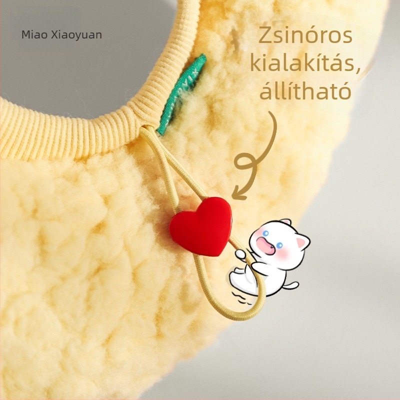 Állat Elizabethán gallér karikatúra mintával, plüss és PP pamut anyagból, univerzális illeszkedés, mindennapi stílus, egész évben használható