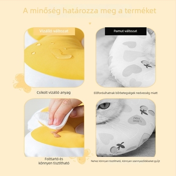 Tongbo háziállat Elizabeth-kollár – Cartoon minta, Poliészter, Univerzális, Anti nyalogatás