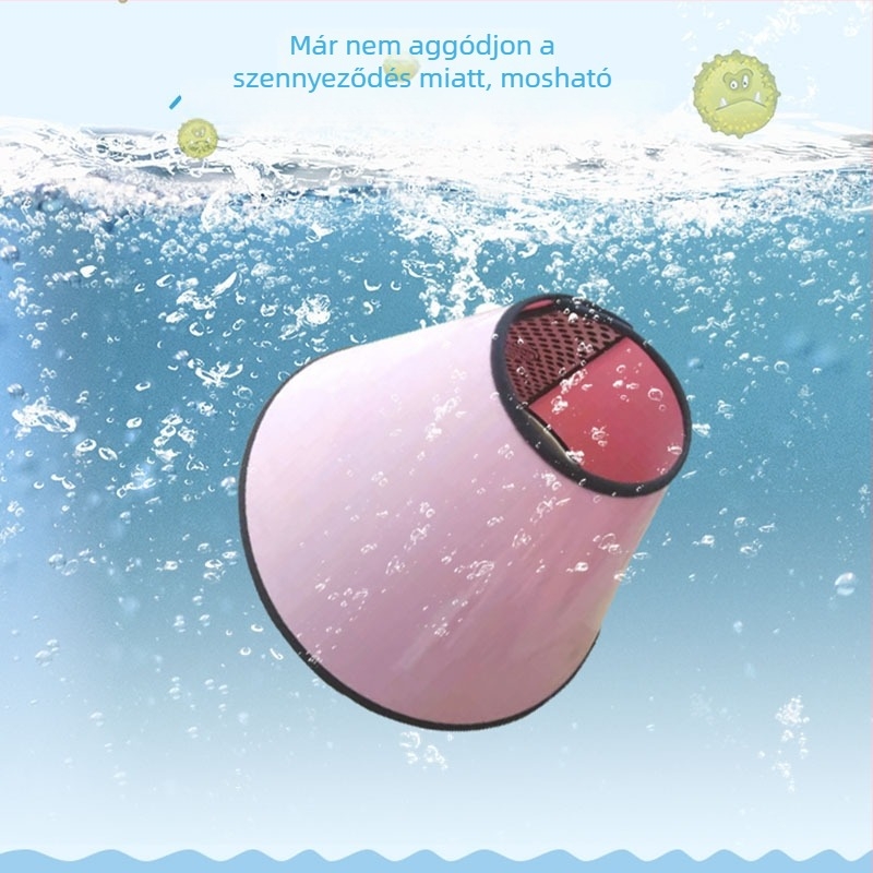 Elizabethán gallér háziállatoknak – puha anyag, nyalogzás elleni védelem, posztoperatív védelem, PP flanel