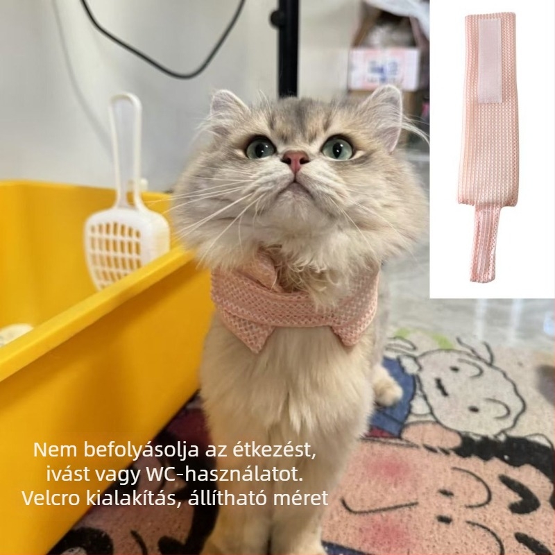 Kutyáknak és macskáknak szóló védő nyakvédő – Monokróm minta, poliészter anyag, cowboy stílus, minden évszakban használható