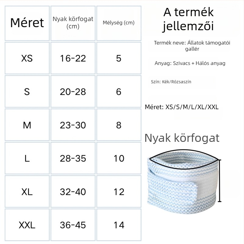 Kutyáknak és macskáknak szóló védő nyakvédő – Monokróm minta, poliészter anyag, cowboy stílus, minden évszakban használható