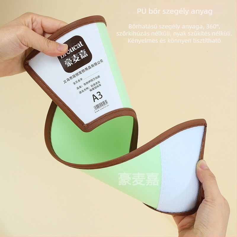 Haomaijia Elizabeth-kör háziállatoknak – fejvédő kutyáknak és macskáknak, védelem a nyalogatás ellen, PP anyag