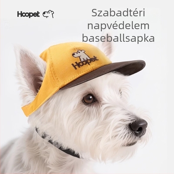 Kutyáknak és háziállatoknak szánt napvédő sapka – Cartoon minta, 100% pamut, négy évszakos, könnyed stílus