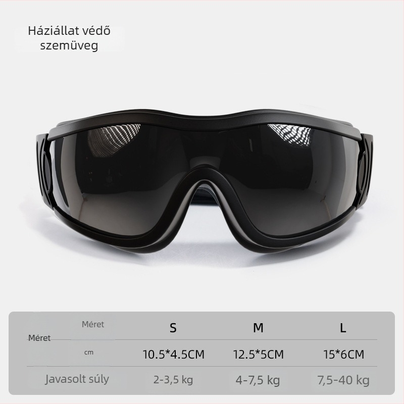 Kutyák számára UV-álló, állítható szemüveg; casual stílus; anyagok: PC, TPU és nylon szalag