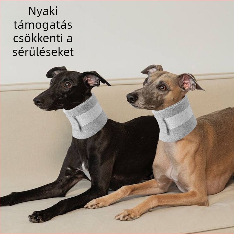 Puhа posztoperatív gallér háziállatok számára, légáteresztő, univerzális illeszkedés; anyag poliészter, Dt1484 márka, stílus Japán és Dél-Korea, eredet Zhejiang.