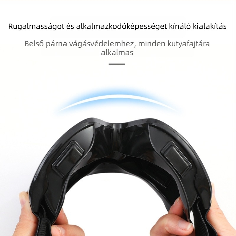 Kutyaszemüveg – vízálló, szélálló és UV-védett; anyag: poliészter; stílus: szabadidős; általános célú kutyáknak.