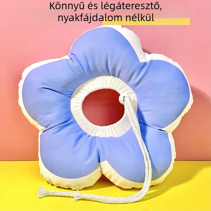 Elizabethán macskanyakörv – puha fejvédő a nyalás elleni védelemért, rajzfilm mintás, PP anyag, minden szezonban univerzális illeszkedés