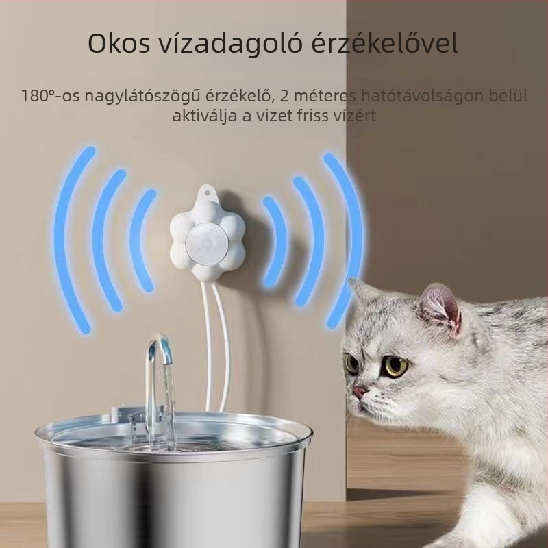 Macska itatót infravörös szenzorral és mozgásérzékelővel