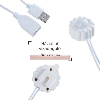 Intelligens vízadagoló háziállatok számára infravörös szenzorral és automatikus áramlással macskáknak és kutyáknak