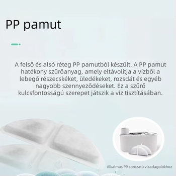 P9 szűrőelem okos háziállat-ivóedényhez