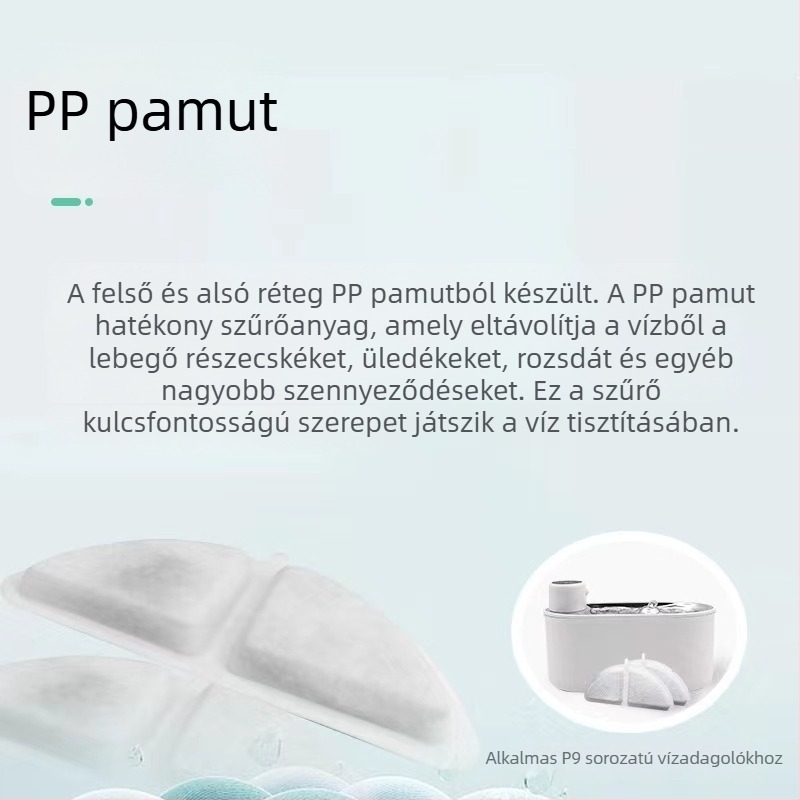 P9 szűrőelem okos háziállat-ivóedényhez