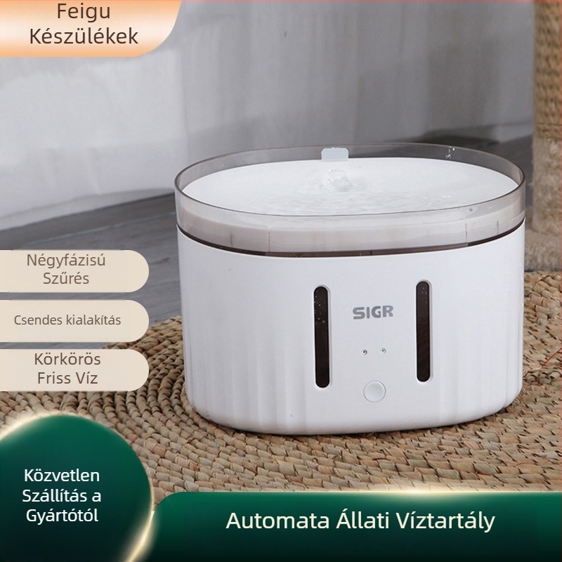 Háziállatok automat vízadagoló APP-támogatással, levehető kialakítás, alkalmas kutyák és macskák számára, súly 1,58 kg