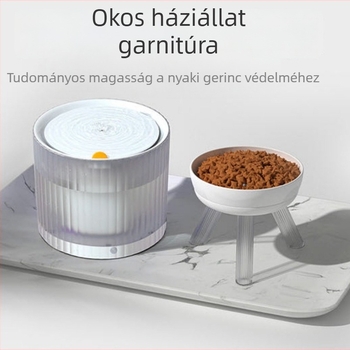 Automata keringő vízadagoló háziállatok számára, csendes macska- és kutyafontán