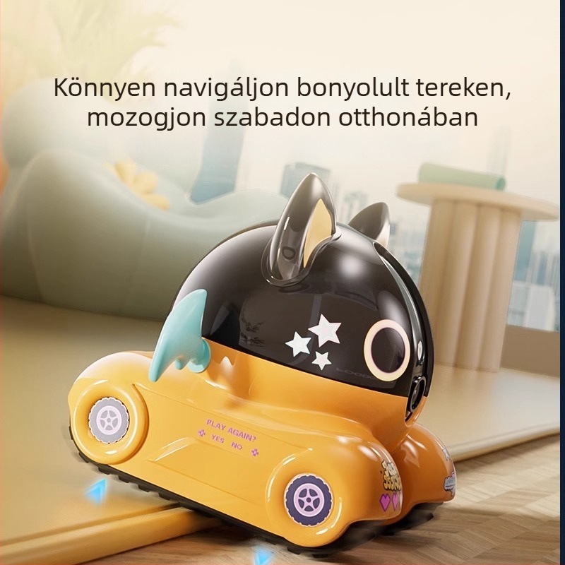 Kutyák és macskák számára kísérő robot, mozgatható távmegfigyelő kamera otthoni használatra