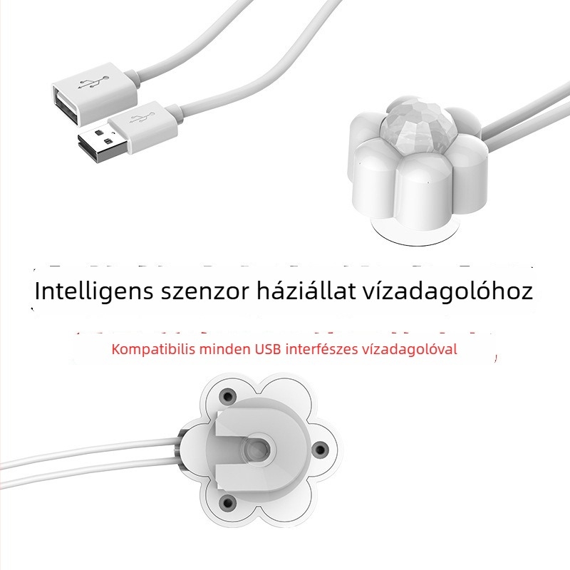 Háziállatok számára vízadagoló infravörös szenzorral és automatikus vízfolyás-kapcsolóval
