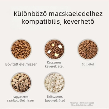 Anyun Pf1–v okos kisállat etető automata, kapacitás 4–6 L, app-al vezérelhető, leválasztható, tömege 1,665 kg