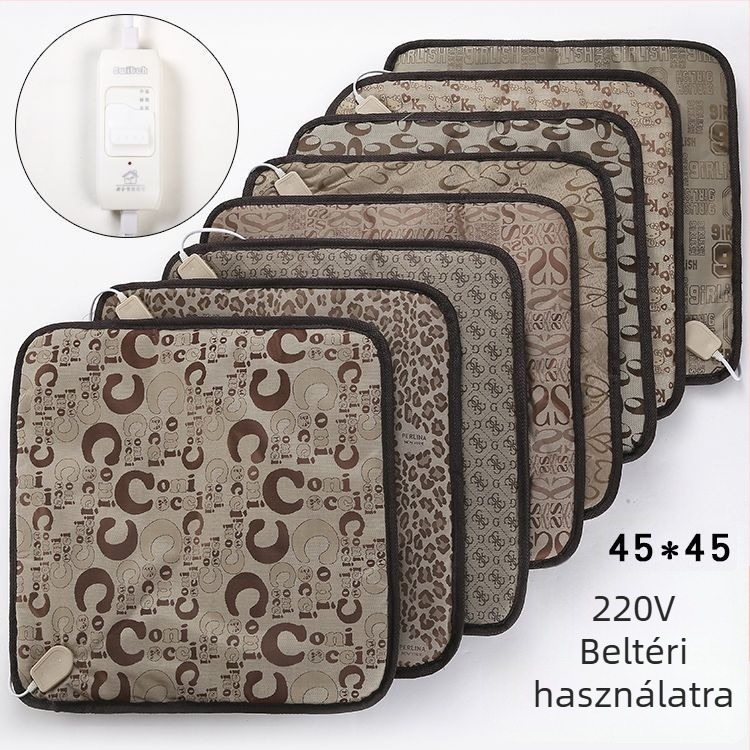 Kutyáknak szánt elektromos fűtőpad, plüss anyag, nem mosható