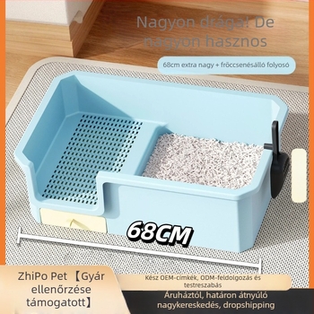 Macskaalmotál Leben, PP, négyszögletes forma, nyitott kivitel, macskák számára